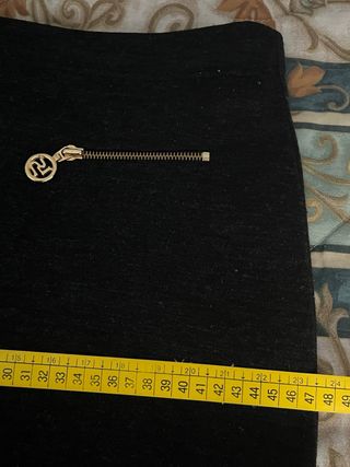 Gonna Luisa Spagnoli grigio scuro con zip