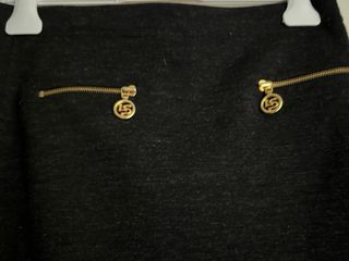 Gonna Luisa Spagnoli grigio scuro con zip