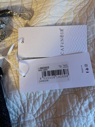 Bolso Cafènoir negro con tachuelas