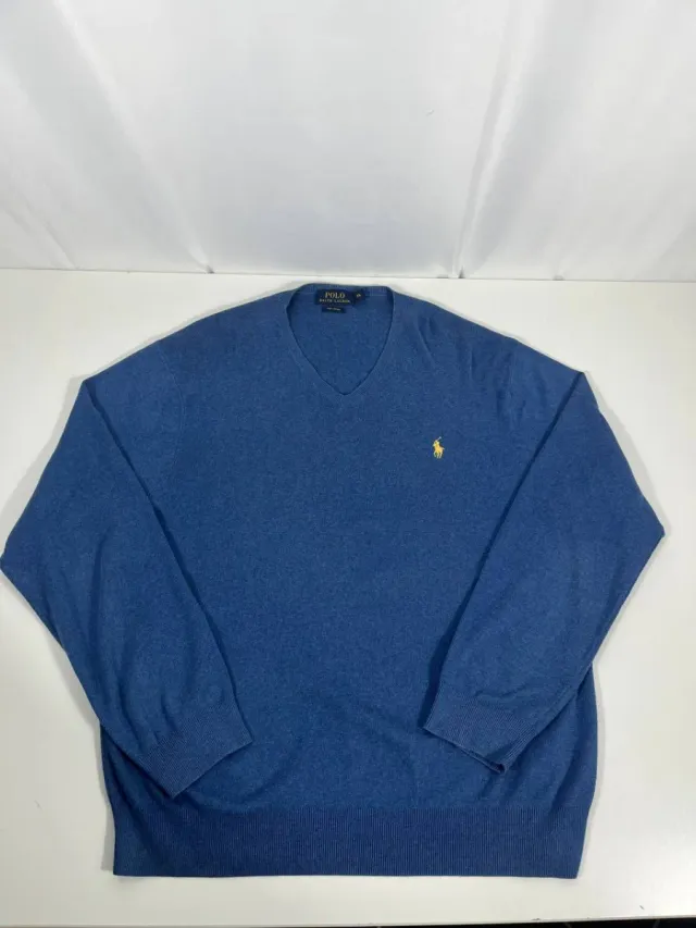 Jersey Polo Ralph Lauren Azul V-Neck