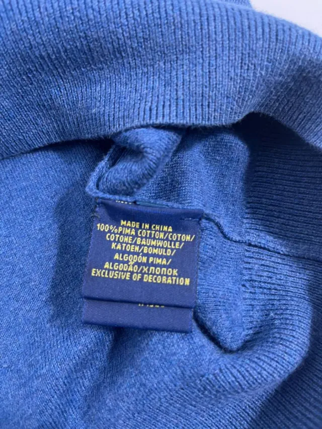 Jersey Polo Ralph Lauren Azul V-Neck