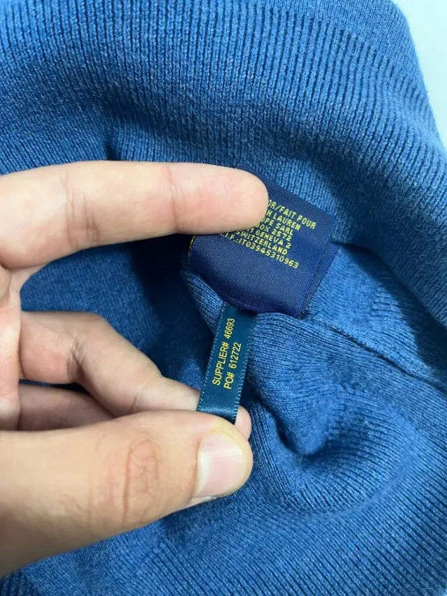 Jersey Polo Ralph Lauren Azul V-Neck