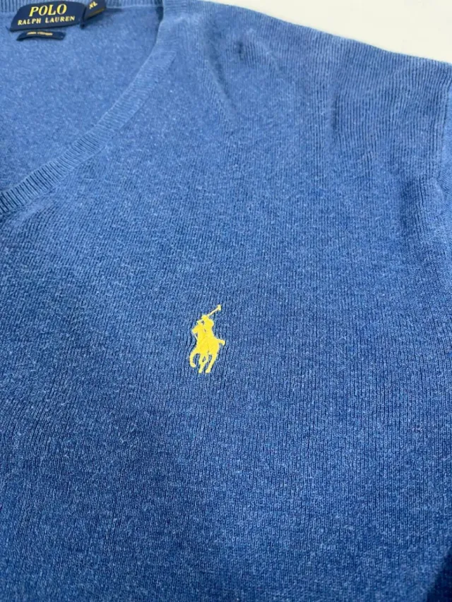 Jersey Polo Ralph Lauren Azul V-Neck