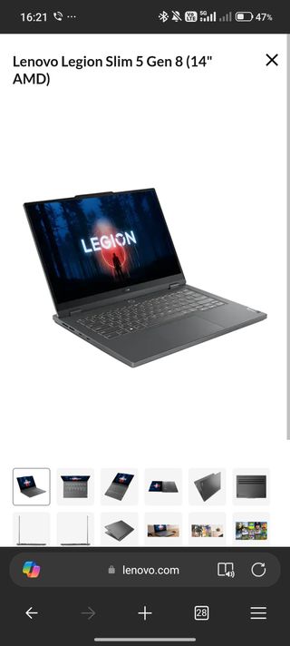 Lenovo Legion Slim 5 - 14 OLED - RTX 4060 -32GB