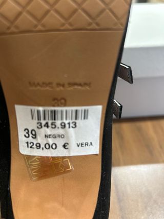 Zapatos de tacón negros, puestos una vez.  Spain 🇪🇸