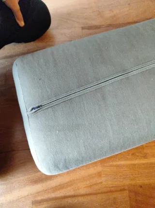 Bolster Yoga Verde Grisáceo