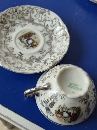 Set di 3 Tazzine con Piattini Vintage Bavari