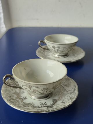 Set di 3 Tazzine con Piattini Vintage Bavari