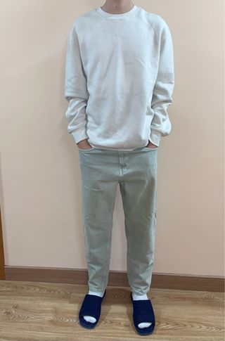 Pantalón vaquero verde denim