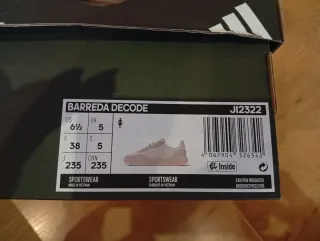 Zapatillas Adidas Mujer Talla 38 Rosa/Blanco