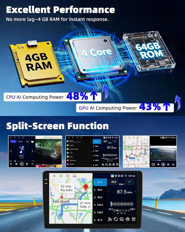 NUEVO - Autoradio Android 15 4G+64G per VW Golf