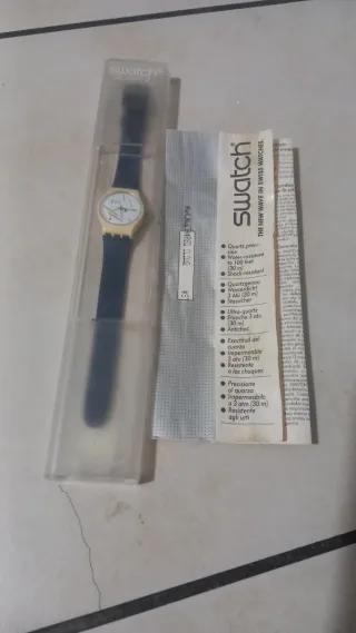 Orologio Swatch Oro e Blu