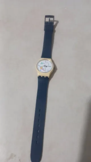 Orologio Swatch Oro e Blu