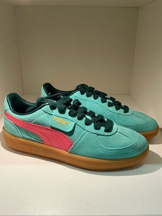 Zapatillas Puma Palermo Suede Teal/Rosa