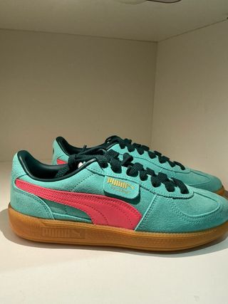 Zapatillas Puma Palermo Suede Teal/Rosa