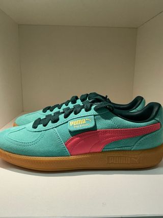 Zapatillas Puma Palermo Suede Teal/Rosa