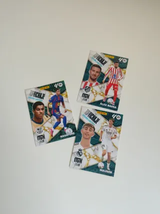 3 cromos Top Fichaje Panini MGK Megacraks 2025-26