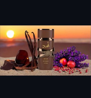 Perfume Asad Bourbon Lattafa Marrón Dorado