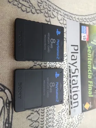 Mando PS1 + 2 Tarjetas Memoria + juego