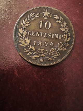 Moneta 10 Centesimi 1894