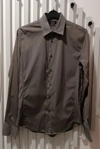 Camisa Zara Man Gris Talla M