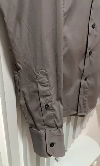 Camisa Zara Man Gris Talla M