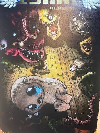 The Binding of Isaac Rebirth Poster alluminio V1