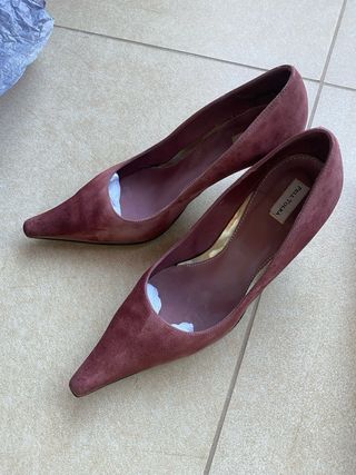 Zapatos de tacón rosas talla 39