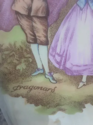 Jarrón Antiguo Francés Silvestre Fragonard