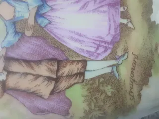 Jarrón Antiguo Francés Silvestre Fragonard