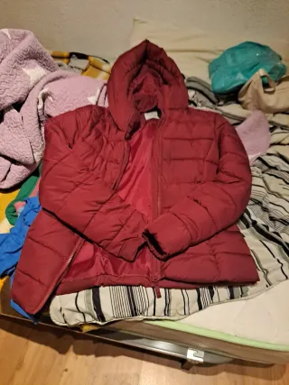 Abrigo acolchado Terranova rojo