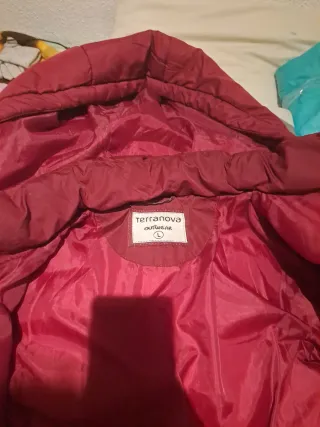 Abrigo acolchado Terranova rojo