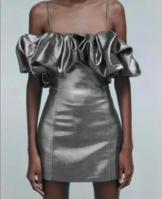 Vestido volumen Zara.XS