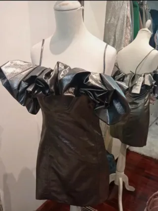 Vestido volumen Zara.XS