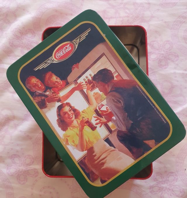 Scatola Metallica Coca-Cola Vintage