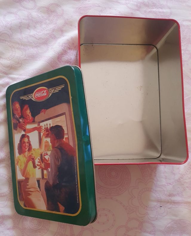 Scatola Metallica Coca-Cola Vintage