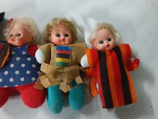 Set 4 Bambole Bambini Folkloristici