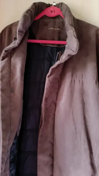 Abrigo Corte Fiel Hombre XXL Marrón Negro