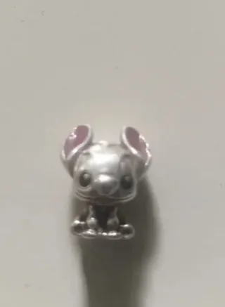 Charm Stitch  Pandora Disney Rosa y Plateado