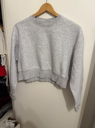 Sudadera Bershka gris talla S