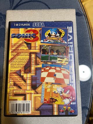 Sonic 3 Sega Mega Drive Versione PAL
