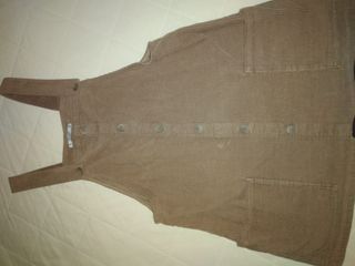 Vestido Peto Pana Marrón Pull&Bear