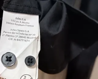 Camisa Negra Jules Talla S