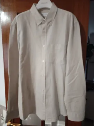 Camisa Zara L Beige