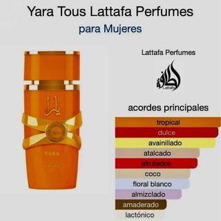Perfume Yara Tous Lattafa Naranja Dorado