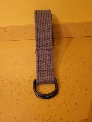 Cinturón de tela con anillas talla 100