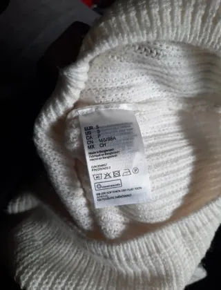 Jersey H&M Blanco Talla S