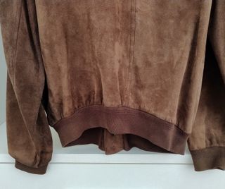 Giacca Zegna Pelle Marrone Uomo