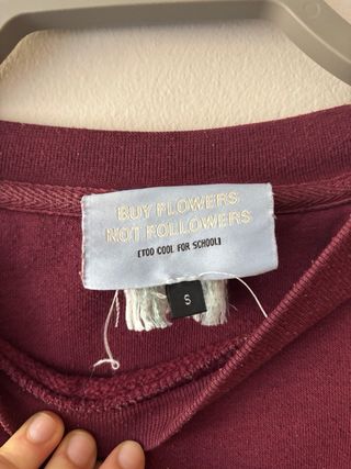 Sudadera Arizona Vintage Burdeos