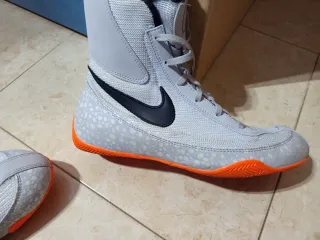 Botas Boxeo Nike Talla 41 Gris Naranja